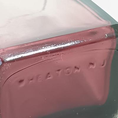 LOT 144: Purple and Blue Art Glass