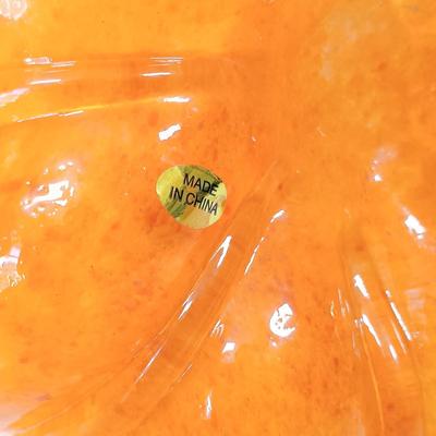 LOT 145: Set of (2) Handmade Glass Art Pumpkins