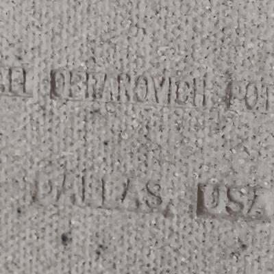 LOT 148: Signed Michael Obranovich Pottery Tray & Signed Pottery Tray with Handles