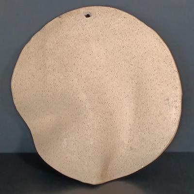 LOT 151: Davis Signed Spiral Art Plate, Signed Stoneware Dish & Signed Pottery Wall Art