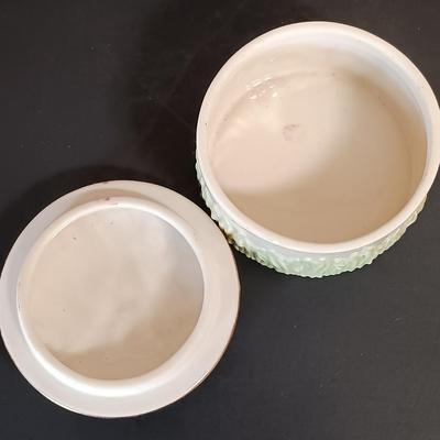 LOT 154: Lenox Violet Trinket Box, Royal Heritage Cameo Ribbon Vase, Lenox Groundhog & More