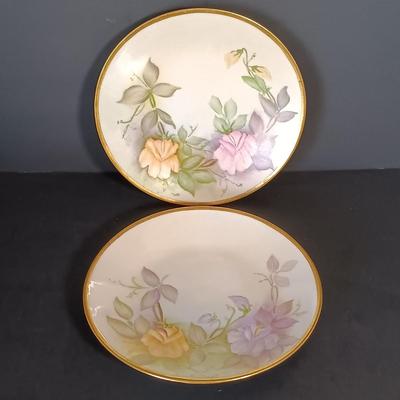 LOT 155: Lefton China Egg Cups, Limoges Art Plates, Lefton Art Pitcher & More