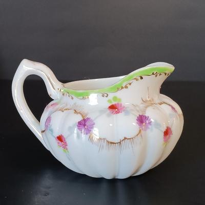 LOT 156: Arklow Ironstone Bo Peep Mug and Egg Cup with Lefton China Plate, Nippon Mini Lidded Dish & More