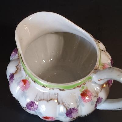 LOT 156: Arklow Ironstone Bo Peep Mug and Egg Cup with Lefton China Plate, Nippon Mini Lidded Dish & More