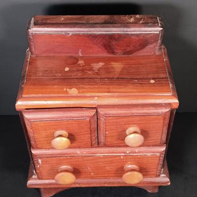 LOT 157: Karlsruhe Ceramic Art Tile, Wood Trinket Box, Framed Insect Art & Art Print