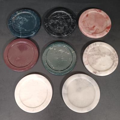 LOT 158: Numbered Perfume Bottle Print, Stone Bead Necklaces, Signed Wedgewood Trinket Box & More