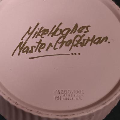 LOT 158: Numbered Perfume Bottle Print, Stone Bead Necklaces, Signed Wedgewood Trinket Box & More