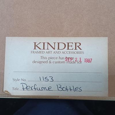 LOT 158: Numbered Perfume Bottle Print, Stone Bead Necklaces, Signed Wedgewood Trinket Box & More