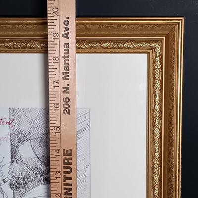 LOT 160: Set of Original Signed Pen and Ink Drawings by Alberto A. Becerra