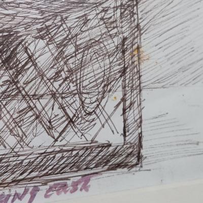 LOT 160: Set of Original Signed Pen and Ink Drawings by Alberto A. Becerra