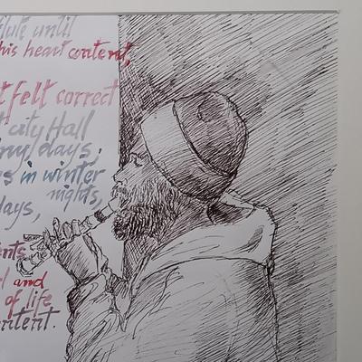 LOT 160: Set of Original Signed Pen and Ink Drawings by Alberto A. Becerra