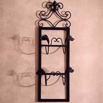 LOT 161: Nautical-Themed Signed Art Pottery with Metal Wall Display