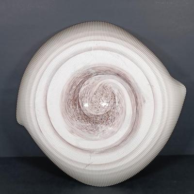 LOT 161: Nautical-Themed Signed Art Pottery with Metal Wall Display