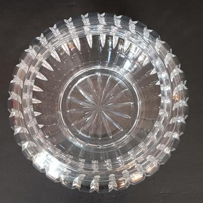 LOT 162: Lenox Mr. and Mrs. Snowman Salt and Pepper Shakers with Strombergshyttan Vase, Českći Crystal Vase & Pressed Glass Bowl