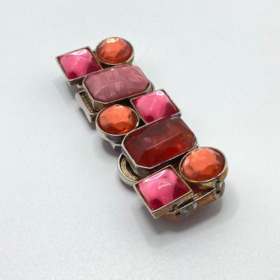 LOT 192: Beautiful and Colorful Collection of Costume Jewelry - Some with Sterling Clasps