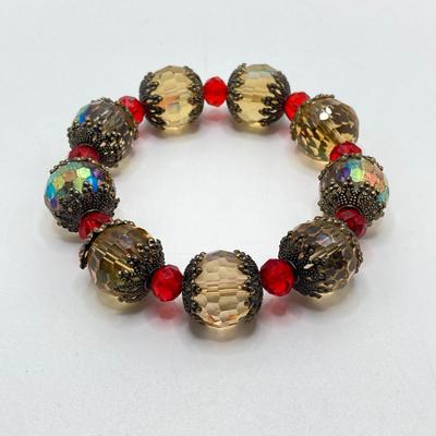 LOT 192: Beautiful and Colorful Collection of Costume Jewelry - Some with Sterling Clasps