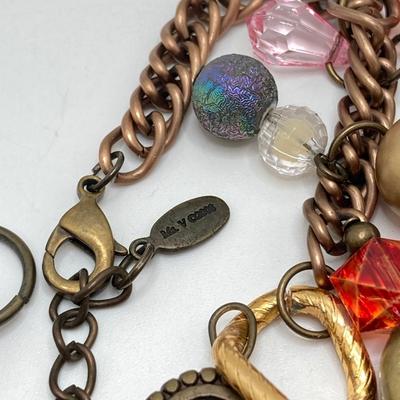 LOT 192: Beautiful and Colorful Collection of Costume Jewelry - Some with Sterling Clasps