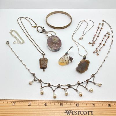 LOT 194: Vintage Stone / Handmade Jewelry and More - Sterling Included
