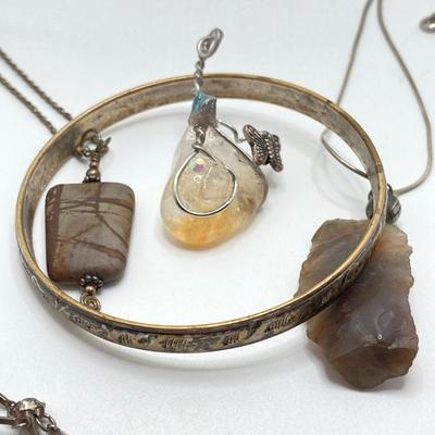 LOT 194: Vintage Stone / Handmade Jewelry and More - Sterling Included