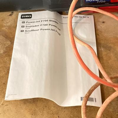 LOT 195: Toro Power Jet Leaf Blower with Power Cord, Homelite Hedge Trimmer and Shop Vac