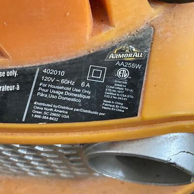 LOT 196: Automobile Care - Armour All Rolling Vacuum, Shop Vac 10 Gallon Vacuum and More
