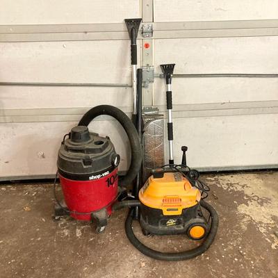 LOT 196: Automobile Care - Armour All Rolling Vacuum, Shop Vac 10 Gallon Vacuum and More