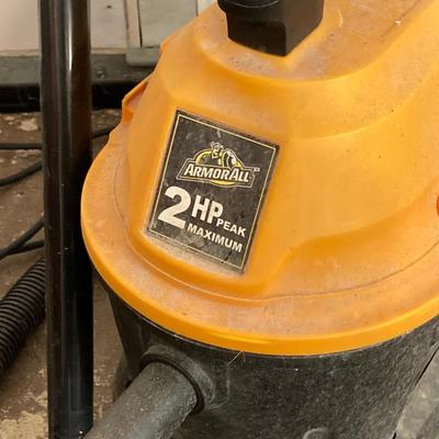 LOT 196: Automobile Care - Armour All Rolling Vacuum, Shop Vac 10 Gallon Vacuum and More