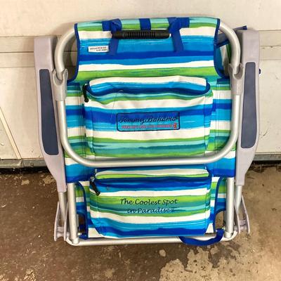 LOT 197: Beach Collection - Tommy Bahama Chair, Pacific Breeze Easy Up Tent, Totes, Towels and More