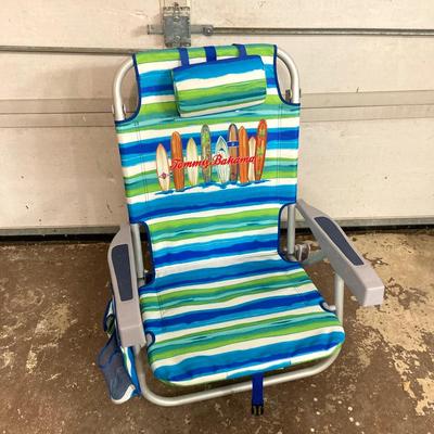 LOT 197: Beach Collection - Tommy Bahama Chair, Pacific Breeze Easy Up Tent, Totes, Towels and More