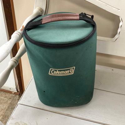 LOT 201: Coleman Lantern in Carry Case with Collection of Coolers and Outdoor Chair