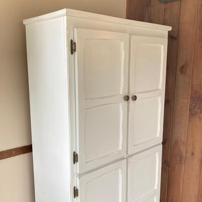 LOT 204: White Storage Cabinet