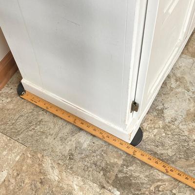 LOT 204: White Storage Cabinet