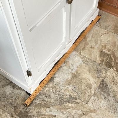 LOT 204: White Storage Cabinet