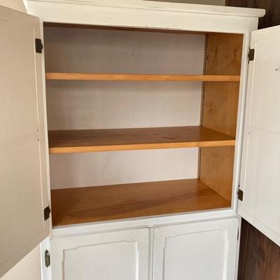 LOT 204: White Storage Cabinet