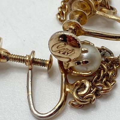 LOT 205: Vintage Clip-on / Screw Back Earring Collection - Coro, Weiss, Vendome and More