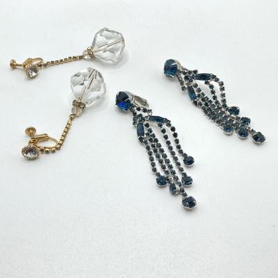 LOT 205: Vintage Clip-on / Screw Back Earring Collection - Coro, Weiss, Vendome and More