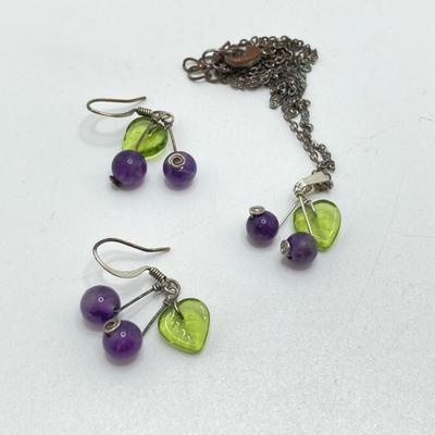 LOT 206: Vintage Jewelry Collection - Earrings, Pendants, Necklace Set and More