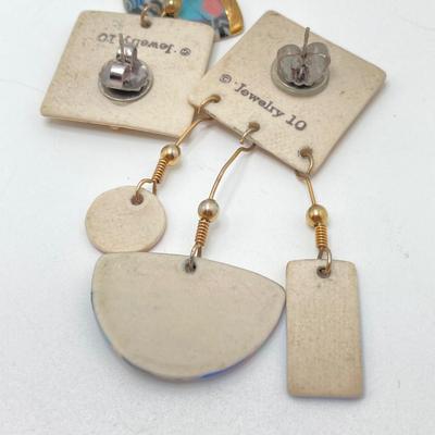 LOT 208: Vintage Pierced Earring Collection