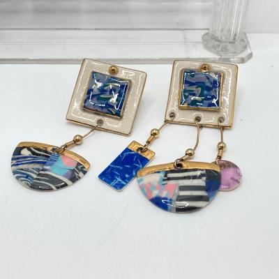 LOT 208: Vintage Pierced Earring Collection