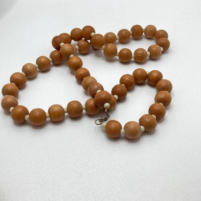 LOT 210: Wooden Jewelry Collection - Bracelets and Necklaces