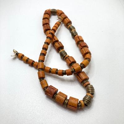 LOT 210: Wooden Jewelry Collection - Bracelets and Necklaces