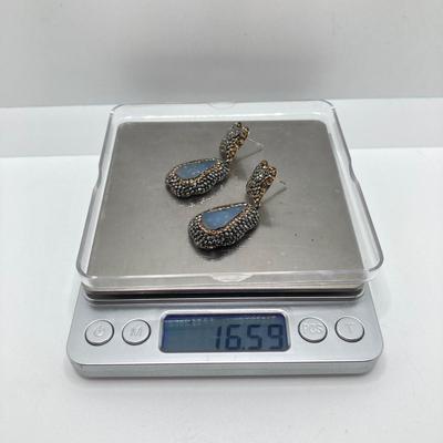 LOT 212: Vintage Sterling Jewelry Collection - Filigree Bracelet and Earrings