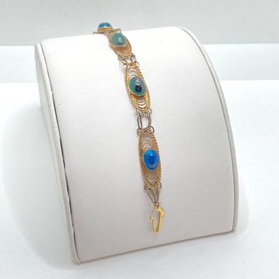 LOT 212: Vintage Sterling Jewelry Collection - Filigree Bracelet and Earrings