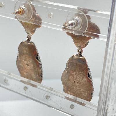 LOT 212: Vintage Sterling Jewelry Collection - Filigree Bracelet and Earrings