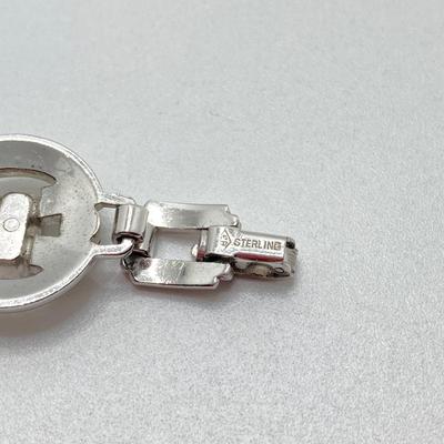 LOT 213: Sterling Silver Bracelet and Earrings Set - TW 29.72g