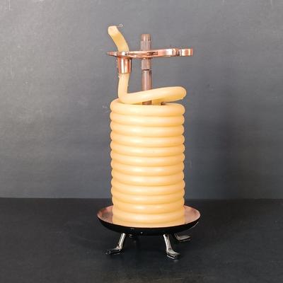 LOT 217: Baldwin Brass Candle Stick Holders with Coil Candle