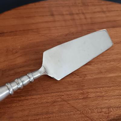 LOT 219: Vintage Barbara Demery Art Plate with Dansk Cheese Plate, 'Sharp' Cheese Knife & More