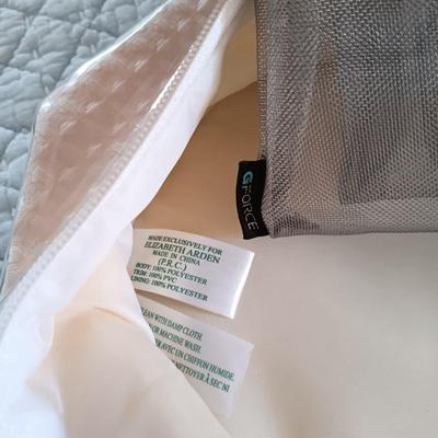 LOT 222: Home Decor Collection - NIP Cuddleduds Throw, Thirty One Tote, Elizabeth Arden Makeup Bag & More