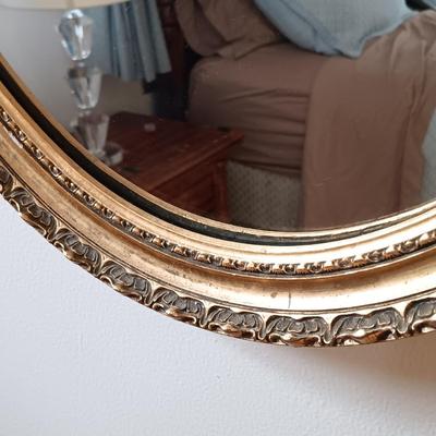 LOT 223: Vintage Gilt Framed Mirror