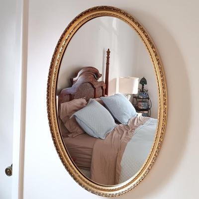 LOT 223: Vintage Gilt Framed Mirror